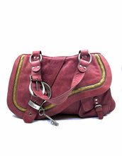 Load image into Gallery viewer, CHRISTIAN DIOR Burnt Red Leather Solid Handbag
