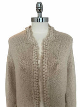 Load image into Gallery viewer, CHANEL Size 6 Beige Knit Solid Cardigan
