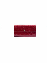 Load image into Gallery viewer, LOUIS VUITTON Sarah Wallet Red Patent Leather Monogram Vernis Wallet
