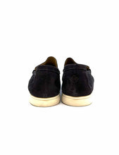 Load image into Gallery viewer, LORO PIANA Summer Walk Size 44 Grey Suede Solid Loafers
