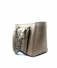 Load image into Gallery viewer, BVLGARI Beige Leather Solid Handbag
