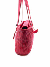 Load image into Gallery viewer, JIL SANDER Red Orange Leather Perforated Handbag
