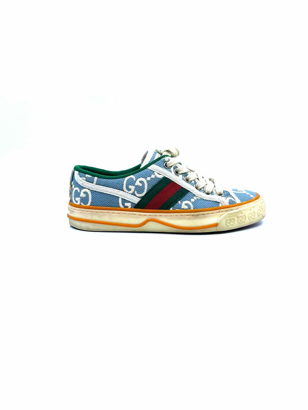GUCCI Size 4.5 Blue Sneakers