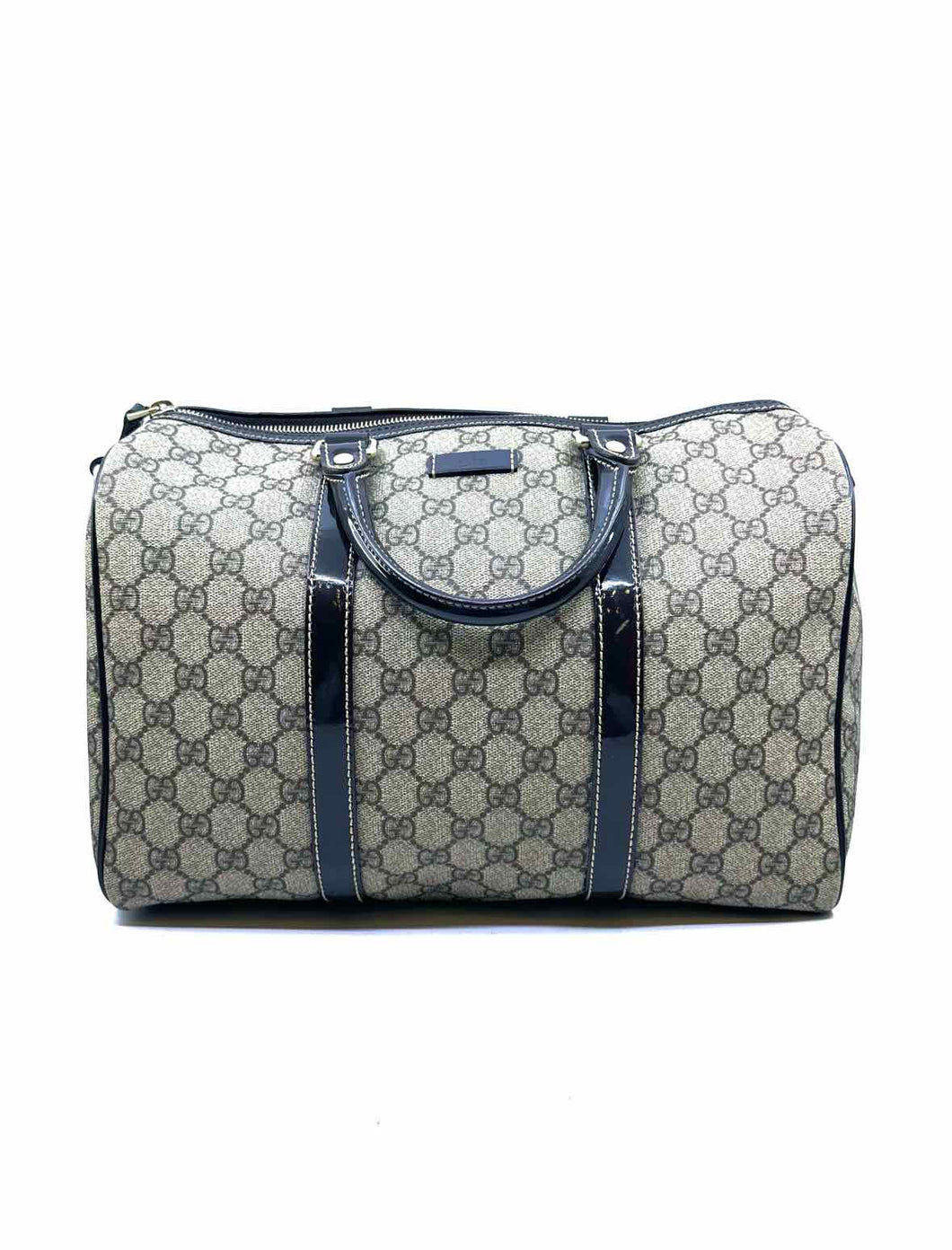 GUCCI Joy Boston Brown Coated canvas Monogram Handbag