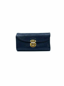LOUIS VUITTON Continental Black Leather Monogram Mahina Wallet