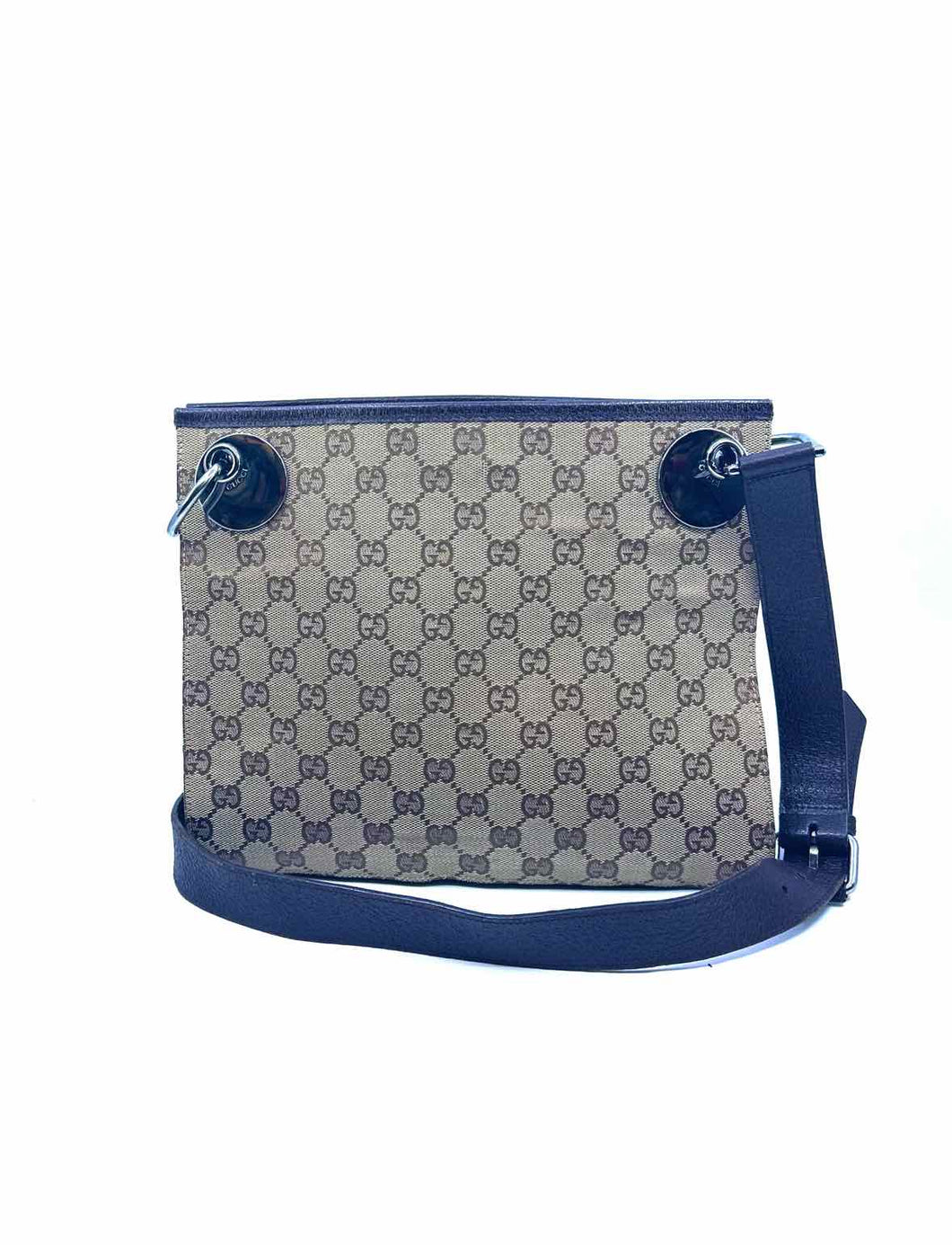 GUCCI Brown Canvas Monogram Handbag
