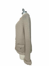 Load image into Gallery viewer, CHANEL Size 6 Beige Knit Solid Cardigan
