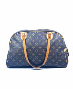 LOUIS VUITTON BROWN & BEIGE Coated canvas Handbag