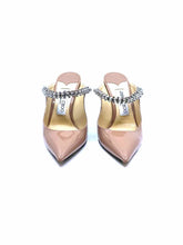 Load image into Gallery viewer, JIMMY CHOO Bing Size 6.5 Nude Patent Leather Solid Mules
