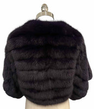 Load image into Gallery viewer, OSCAR DE LA RENTA Purple Fox Fur Stole Size M
