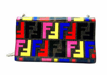 Load image into Gallery viewer, FENDI Multi-Color Zucca wallet on chain
