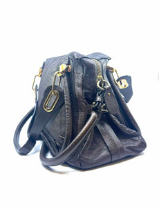 CHLOE Paraty Brown Leather Solid Handbag