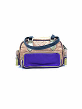 Load image into Gallery viewer, PRADA Purple, Beige Nylon Solid Handbag
