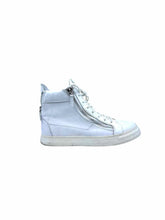 Load image into Gallery viewer, GIUSEPPE ZANOTTI Size 11 White Leather Solid Sneakers
