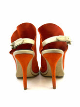 Load image into Gallery viewer, BALENCIAGA Size 7.5 Orange Suede Solid Sandals

