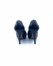 Load image into Gallery viewer, PRADA Size 6.5 Black Leather Pumps
