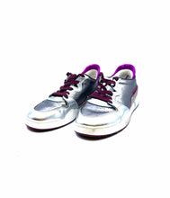 Load image into Gallery viewer, ISABEL MARANT Size 7 Silver, Pink Leather Metallic Solid Sneakers
