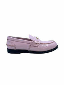 MIU MIU Size 9 Pink Patent Leather Solid Loafers