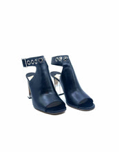 Load image into Gallery viewer, PRADA Size 7.5 Black Leather Pumps

