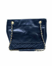 Load image into Gallery viewer, CHANEL Black Leather Quilted Handbag
