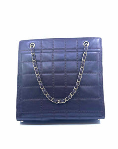 CHANEL Brown Leather Quilted Handbag
