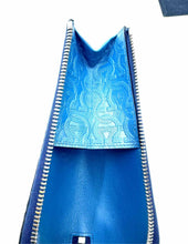 Load image into Gallery viewer, SALVATORE FERRAGAMO Blue Leather Cosmetic Case
