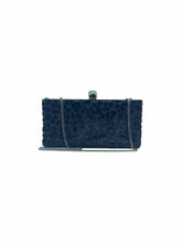 Load image into Gallery viewer, JIMMY CHOO Black Velvet Cheetah print Evening Bag
