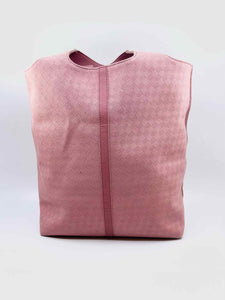 BOTTEGA VENETA Pink Fabric Checkered Handbag