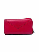 Load image into Gallery viewer, BALENCIAGA Continental Red Leather Solid Wallet
