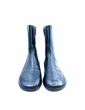Load image into Gallery viewer, THE ROW Size 9 Black Leather Solid Ankle Boot
