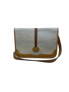 GUCCI Ivory Leather LOGO Handbag