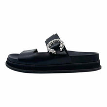 Load image into Gallery viewer, JIMMY CHOO Size 8 Black Leather Sandals
