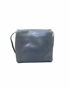 SALVATORE FERRAGAMO Grey Leather Solid Handbag