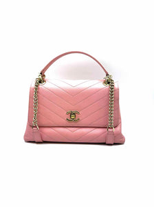 CHANEL Pink Leather Handbag