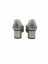 Load image into Gallery viewer, GUCCI Marmont Size 9 Gold Leather Metallic Solid Pumps
