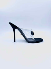 Load image into Gallery viewer, VERSACE Size 10 Black Solid Mules
