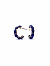 Load image into Gallery viewer, 14K Blue Lapis Pierced Earrings
