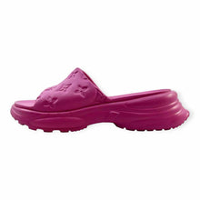 Load image into Gallery viewer, LOUIS VUITTON Size 11 Pink Rubber Monogram Slide
