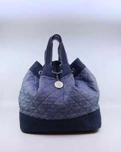 CHANEL Blue Denim Handbag