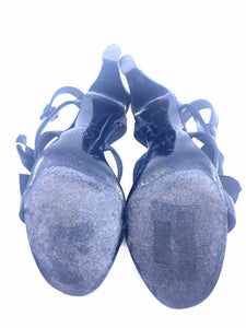 CHANEL Size 8.5 Black Sandals