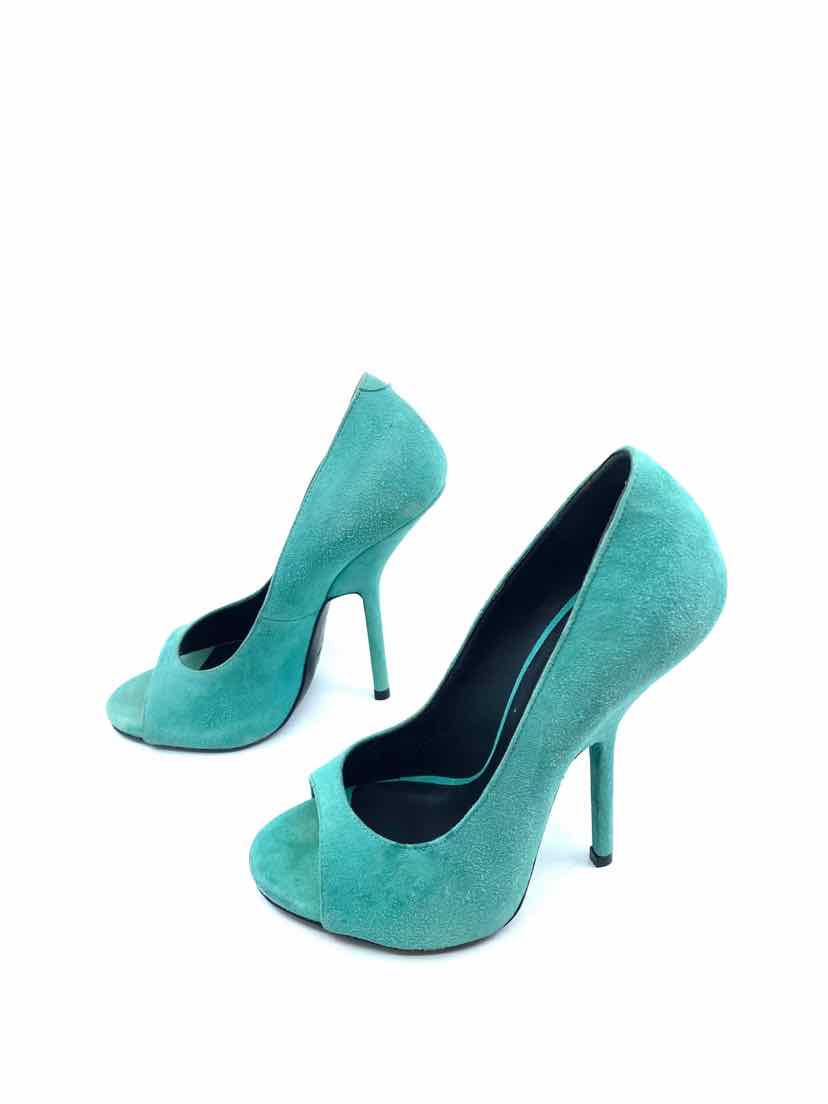 GIUSEPPE ZANOTTI Teal Pumps | 6 - Labels Luxury
