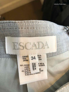 ESCADA Silver Button Up Skirt Suit | 4 - Labels Luxury