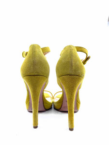 VIKTOR & ROLF Size 8 Yellow Suede Sandals