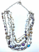 Load image into Gallery viewer, STEPHEN DWECK Sterling Silver Pearl and Amethyst Necklace - Labels Luxury

