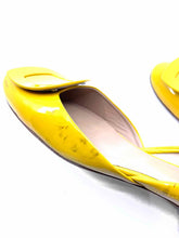 Load image into Gallery viewer, ROGER VIVIER Size 5 Yellow Patent Leather Solid Flats
