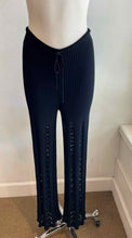 Load image into Gallery viewer, FENDI Size 8 Black Knit Ribbed Pants
