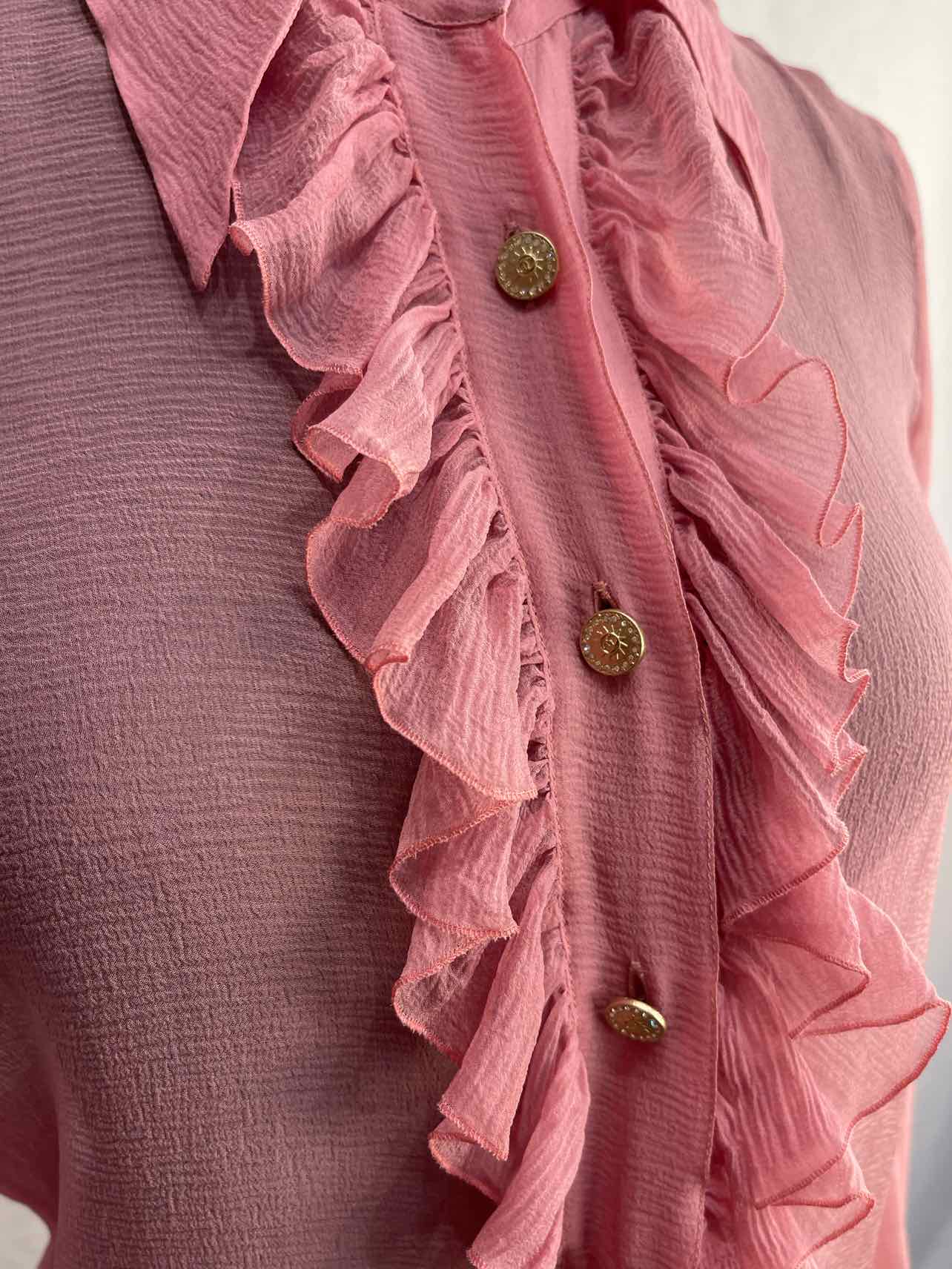 CHANEL Pink Silk Blouse | 2
