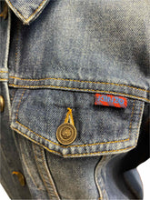 Load image into Gallery viewer, KENZO Size 4 Blue Denim Solid Jacket
