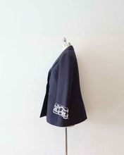 Load image into Gallery viewer, CHRISTIAN DIOR Size 12 Navy Blazer
