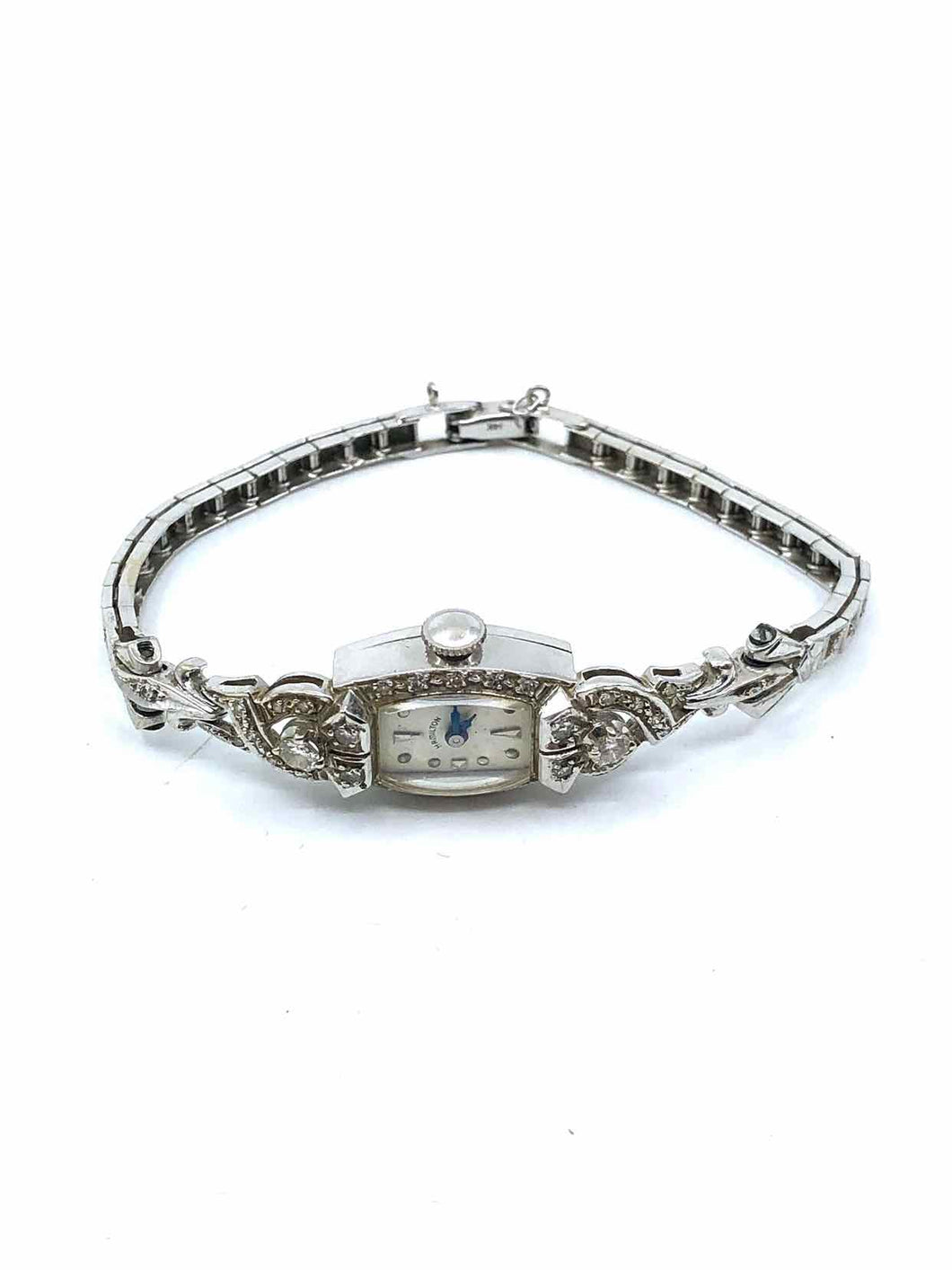HAMILTON Vintage Diamond White Gold 14K Watch